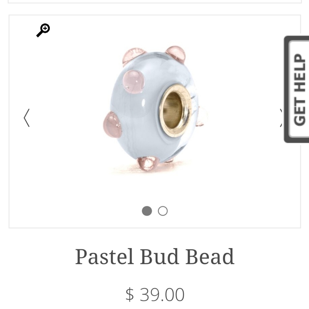 Trollbeads Pastel Bud Bead (Retired)